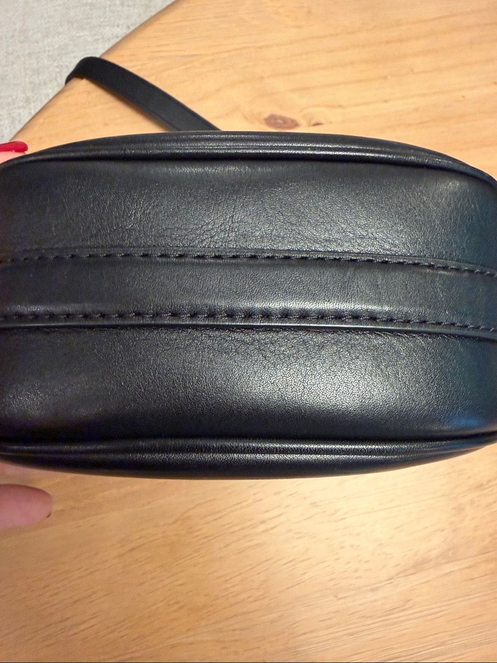 Marc Jacobs J Marc small Black Leather Saddle Crossbody with Signature Badge - Picture 5 of 5